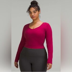 Lululemon Align Long Sleeve Shirt - Pomegranate